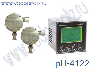 pH-4122 pH-метр промышленный двухканальный